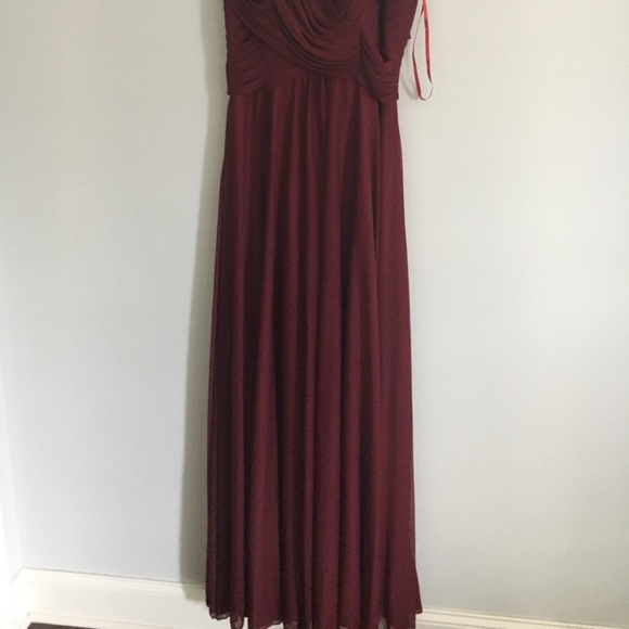 Allure "Wine" Bridesmaid Dress - Picture 3 of 5